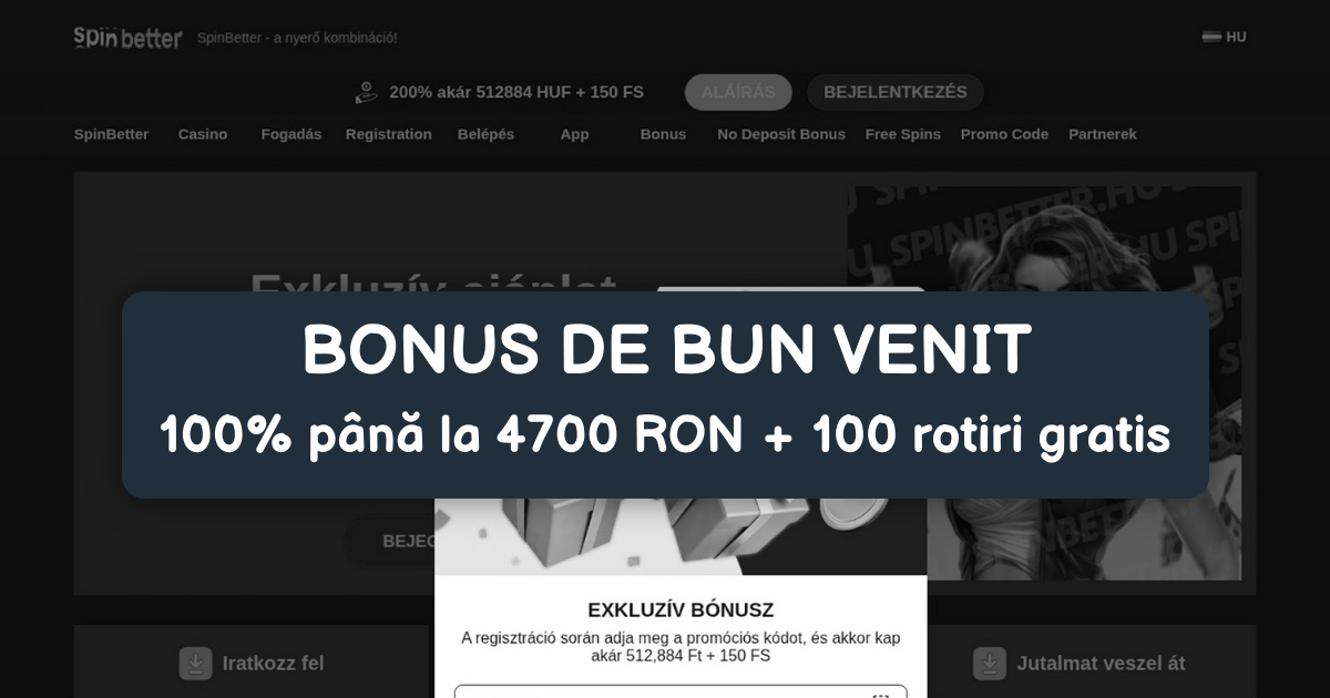 Spinbetter Casino welcome bonus